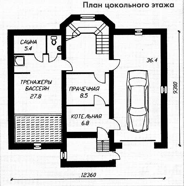 План цокольного этажа фото - DelaDom.ru